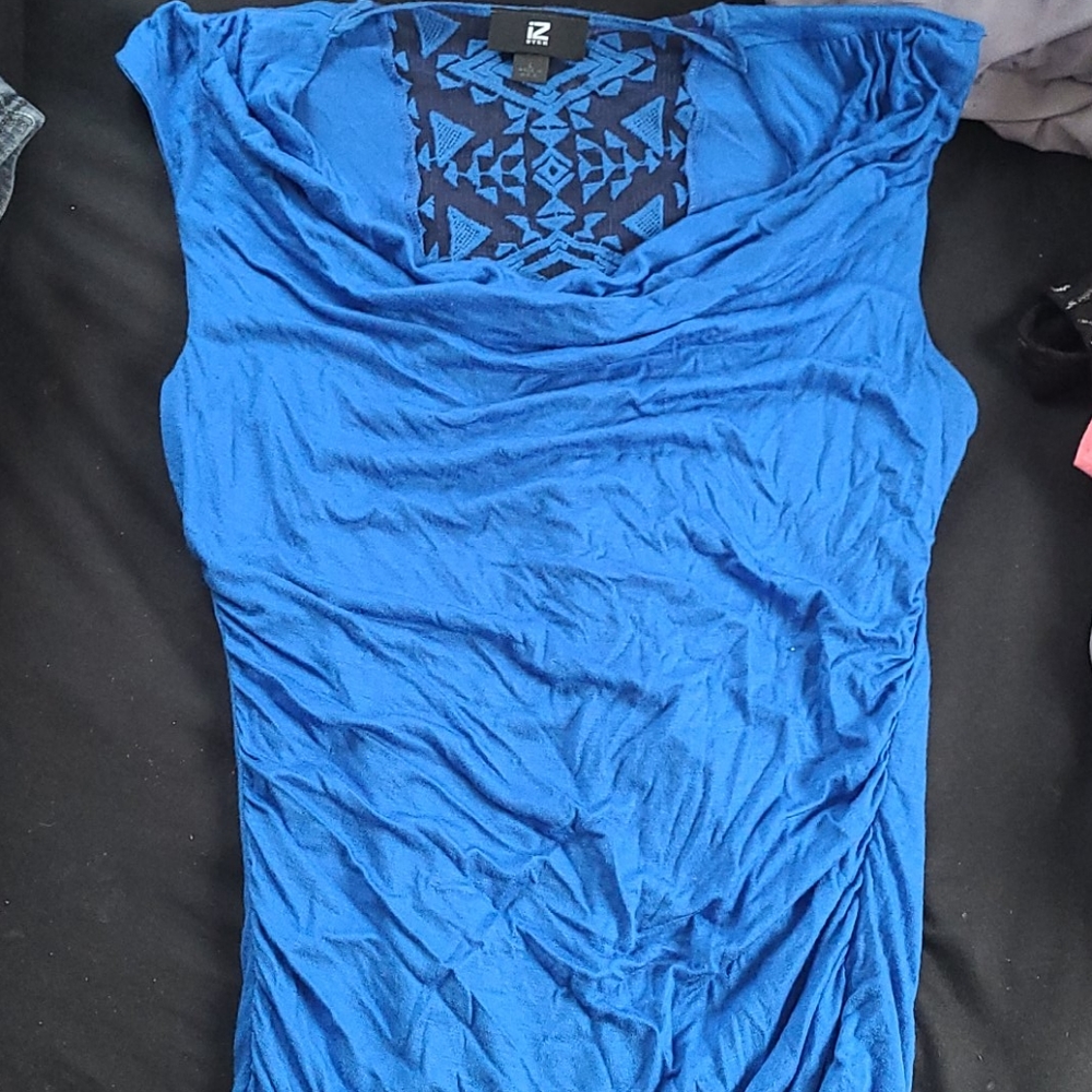 Blue tank top size large